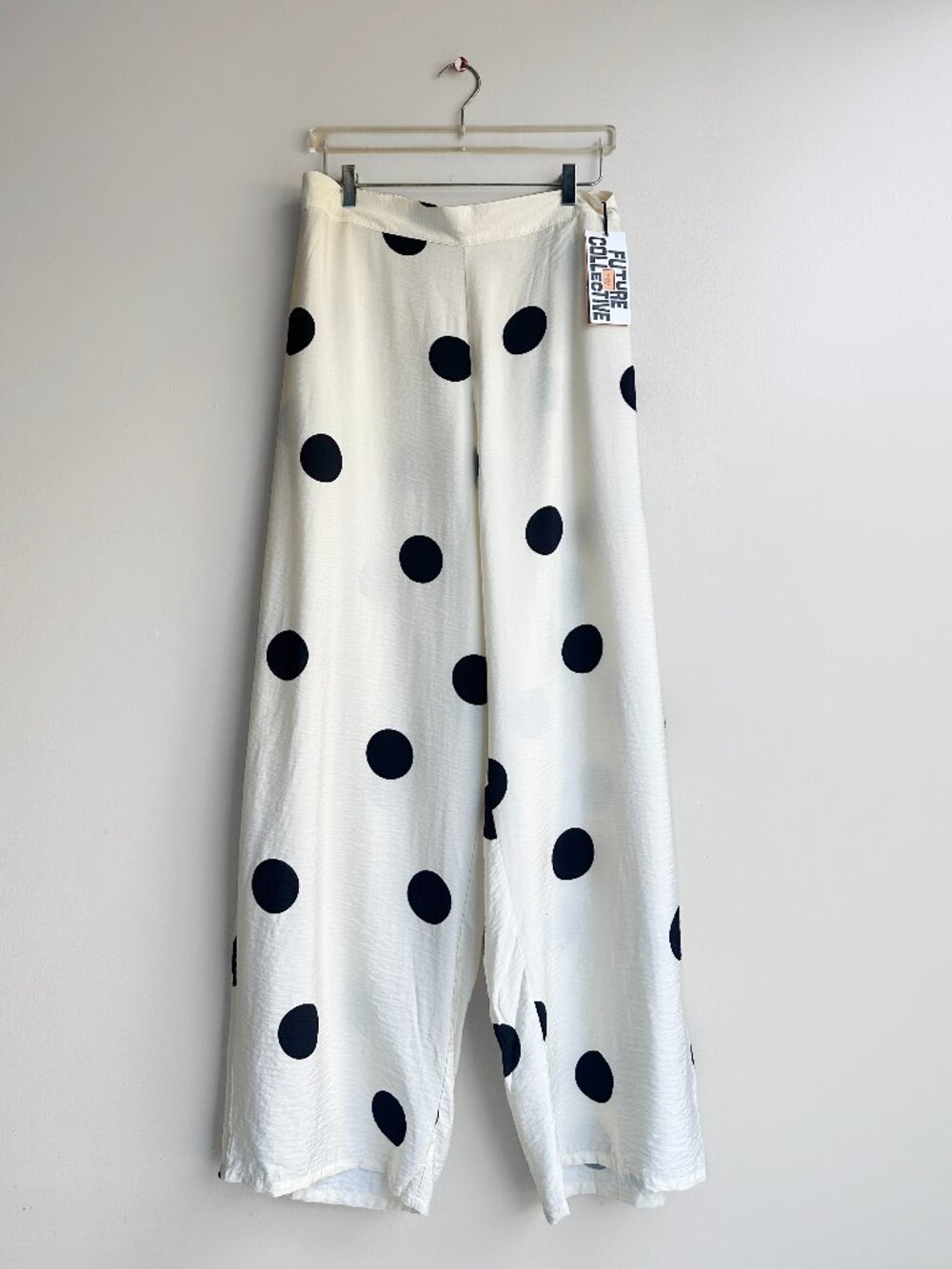NWT Future Collective Jenny K. Lopez Polka Dot Wide Leg Pants Size 3X